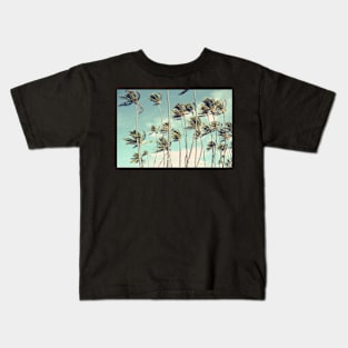 Hawaii Palm Trees In The Wind Kids T-Shirt